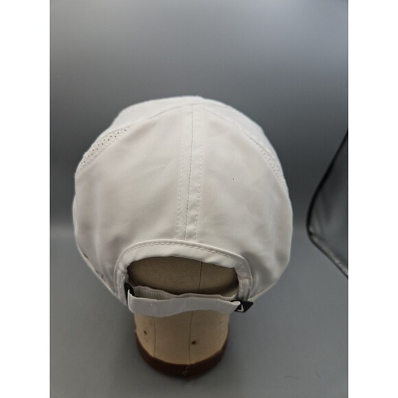 Nike Dri-Fit Featherlight White  Adjustable Running Hat Breathable Cap - Picture 4 of 11
